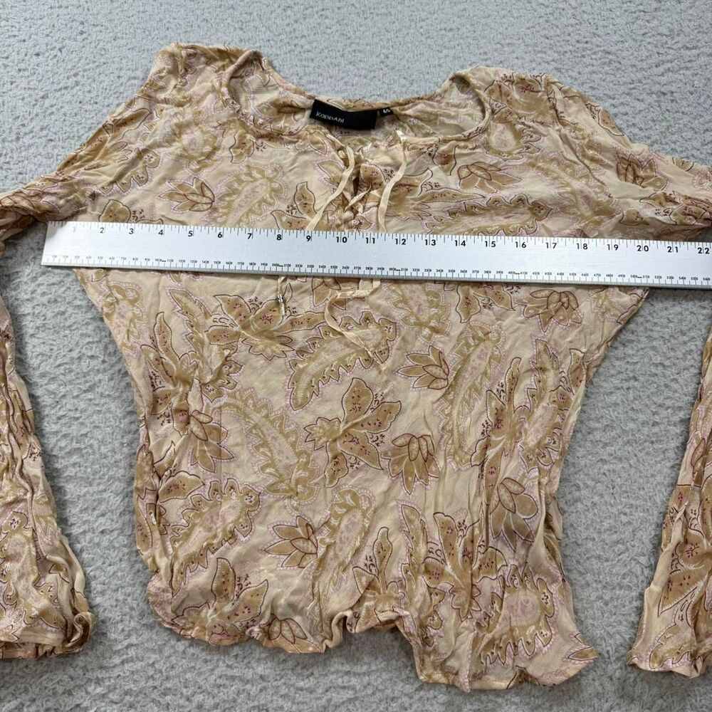 Kappa Women's Tan and Pink Blouse - Picture 7 of 8